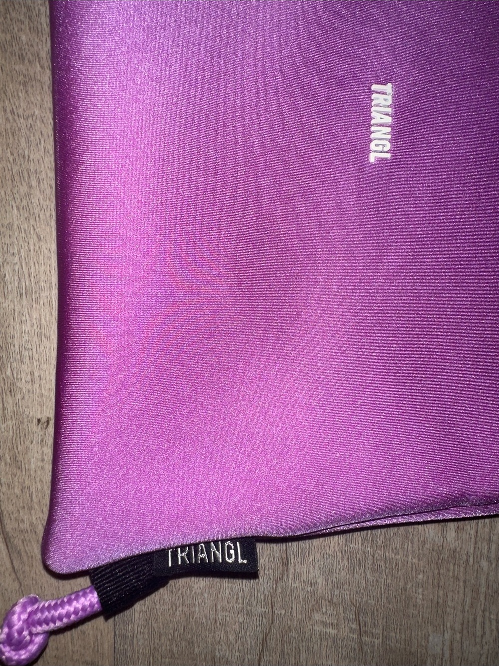 Triangl Lilac Drawstring Backpack - Picture 3 of 3
